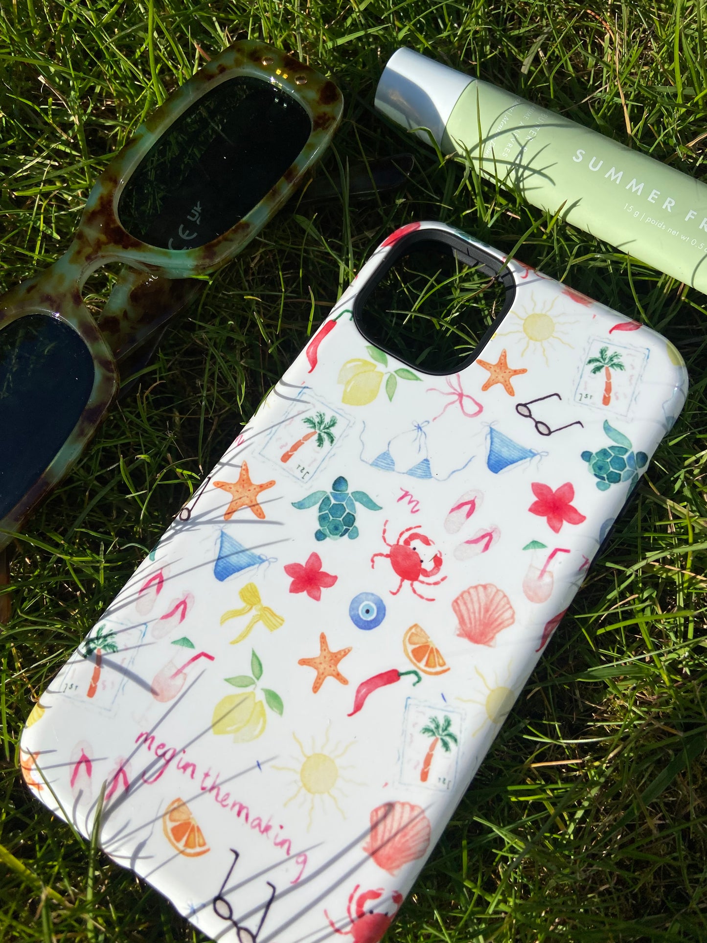 Watercolour Summer Illustrations Tough Phone Case