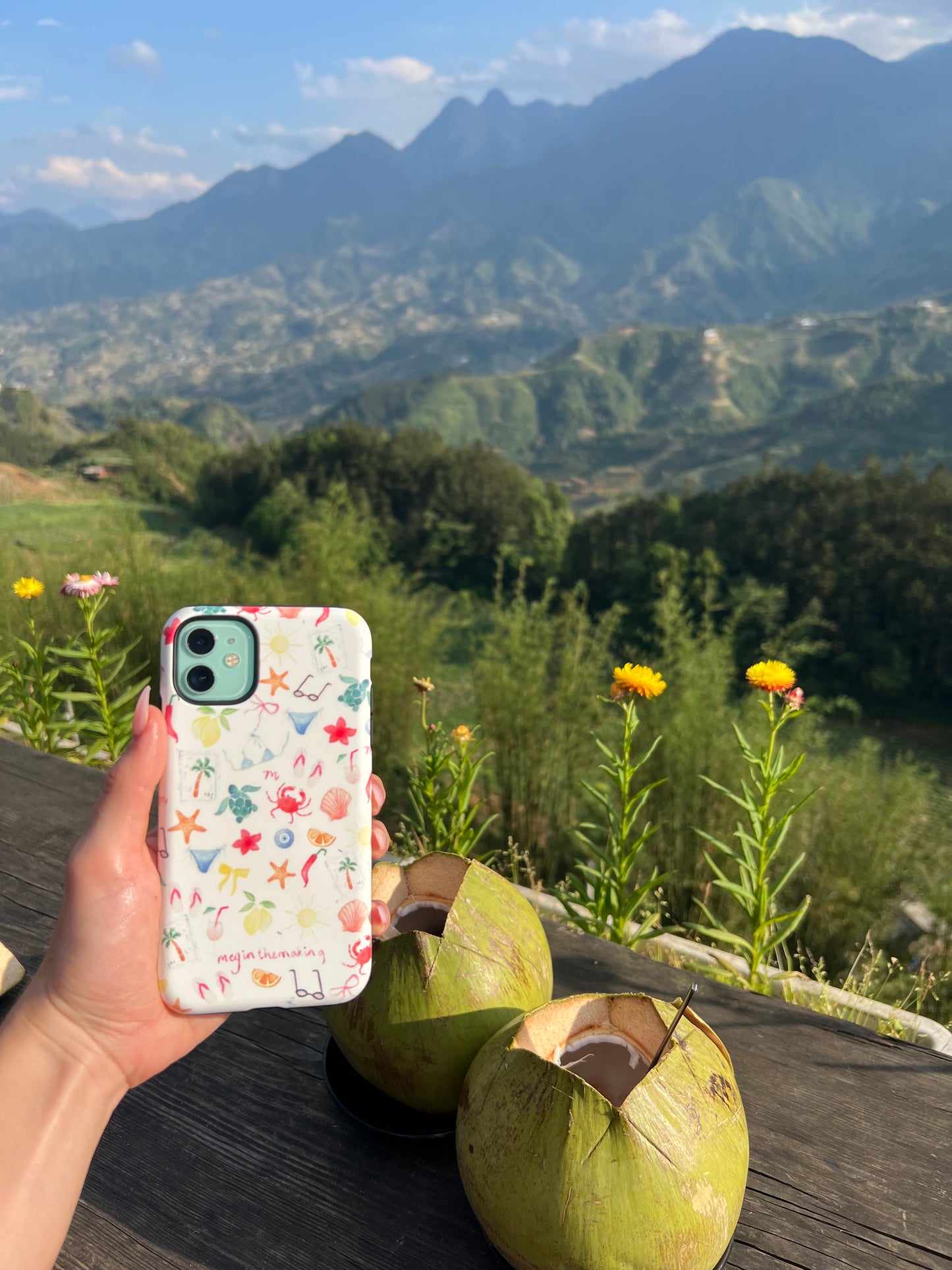 Watercolour Summer Illustrations Tough Phone Case