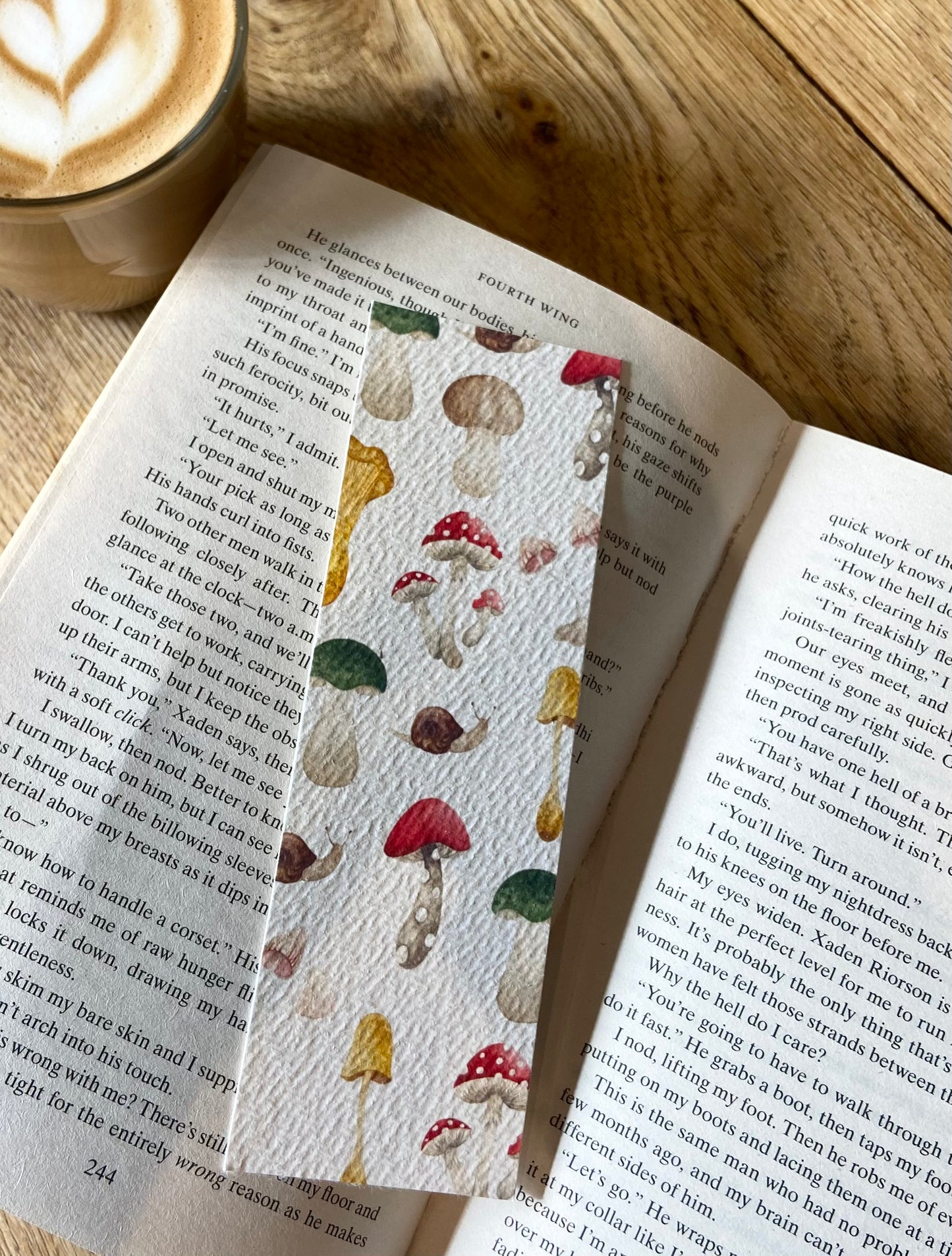 Mushroom bookmark